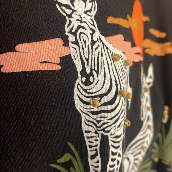 Pretty Bleu Woman Black Zebra Tee - Picture 5 of 5